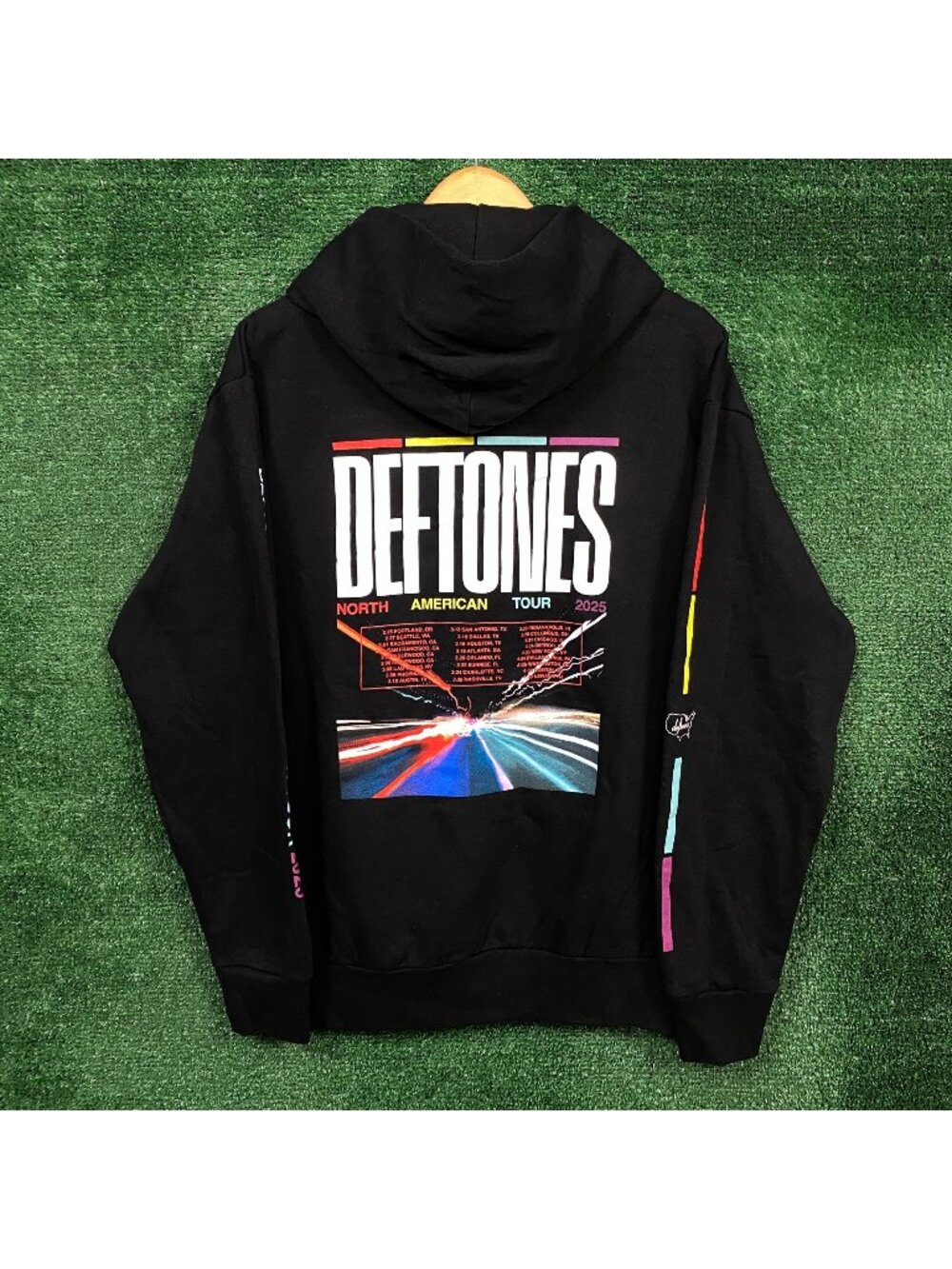 Deftones North American Tour Nu Metal Band Oversized Hoodie Size Small